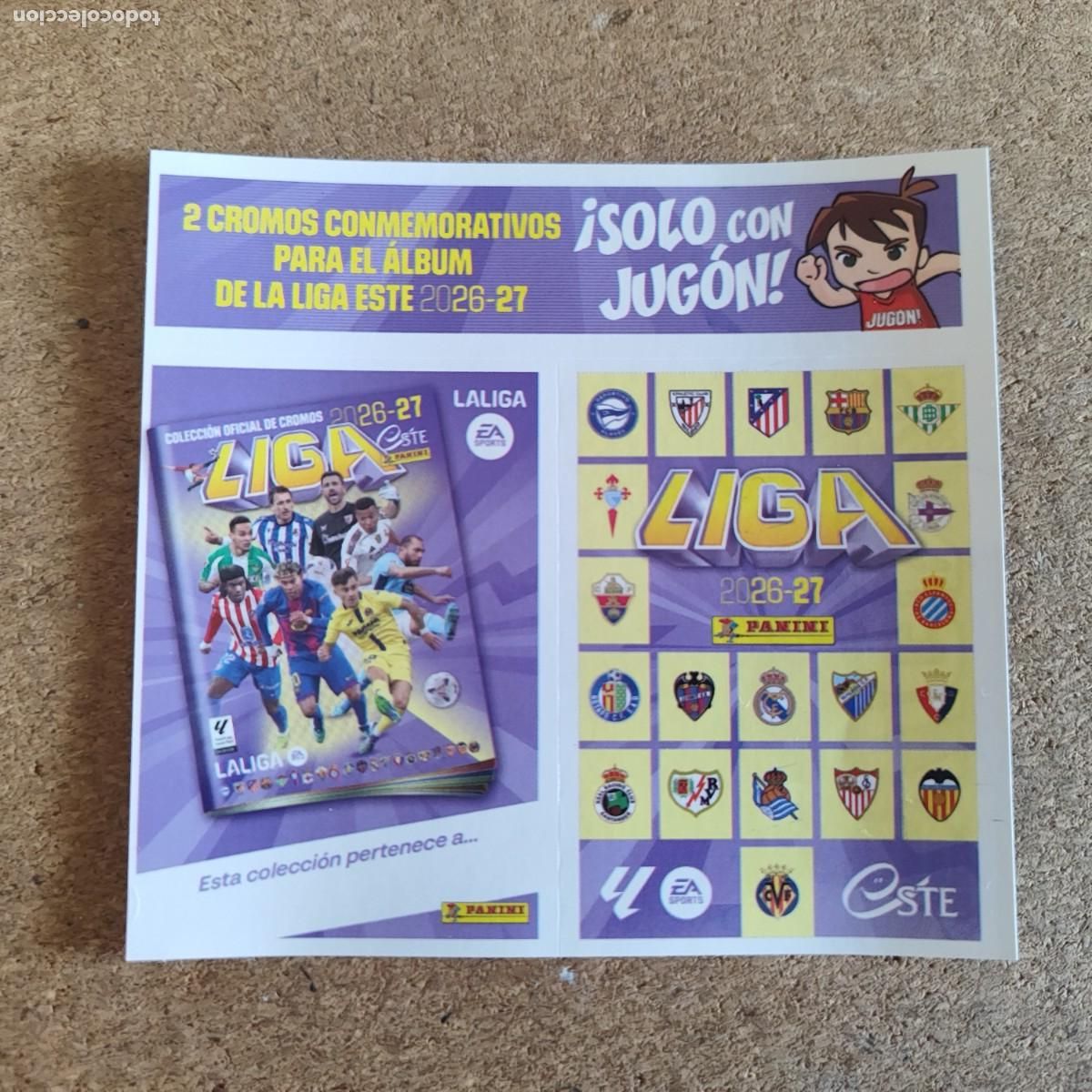 Cromos de f&uacute;tbol: LIGA ESTE 2026/27 LAMINA 2 STICKERS CONMEMORATIVOS # PANINI