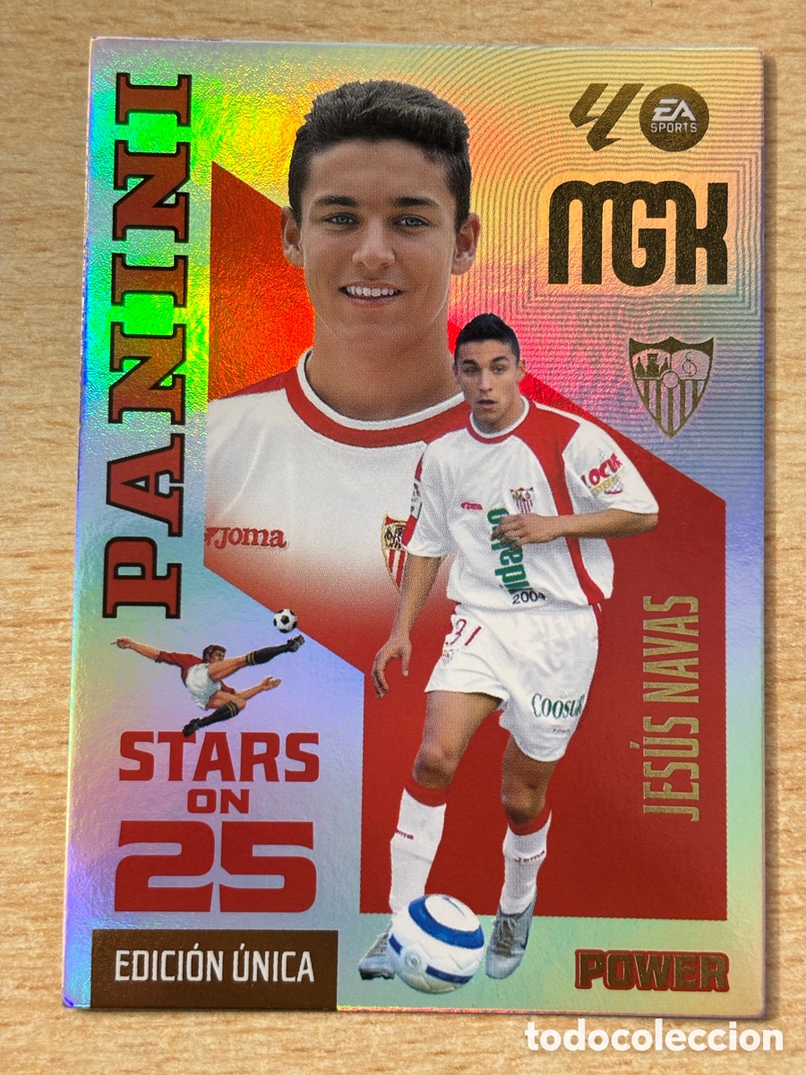 Cromos de f&uacute;tbol: # 437P Jes&uacute;s Navas Sevilla Megacracks 2026/27 Stars of 25 Power Edici&oacute;n &Uacute;nica