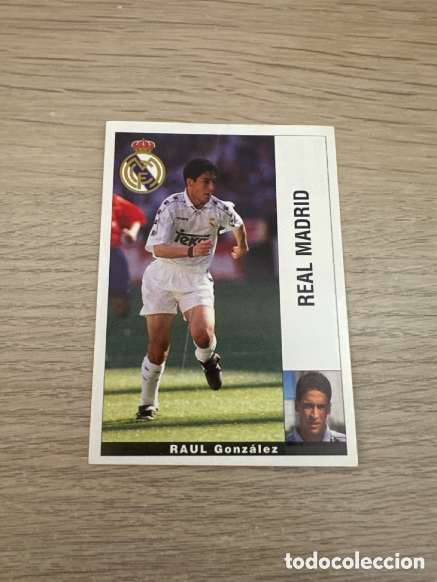 Fu&szlig;ball-Sticker: RAUL REAL MADRID PANINI LIGA 95 96 CROMO SIN PEGAR NUNCA PEGADO
