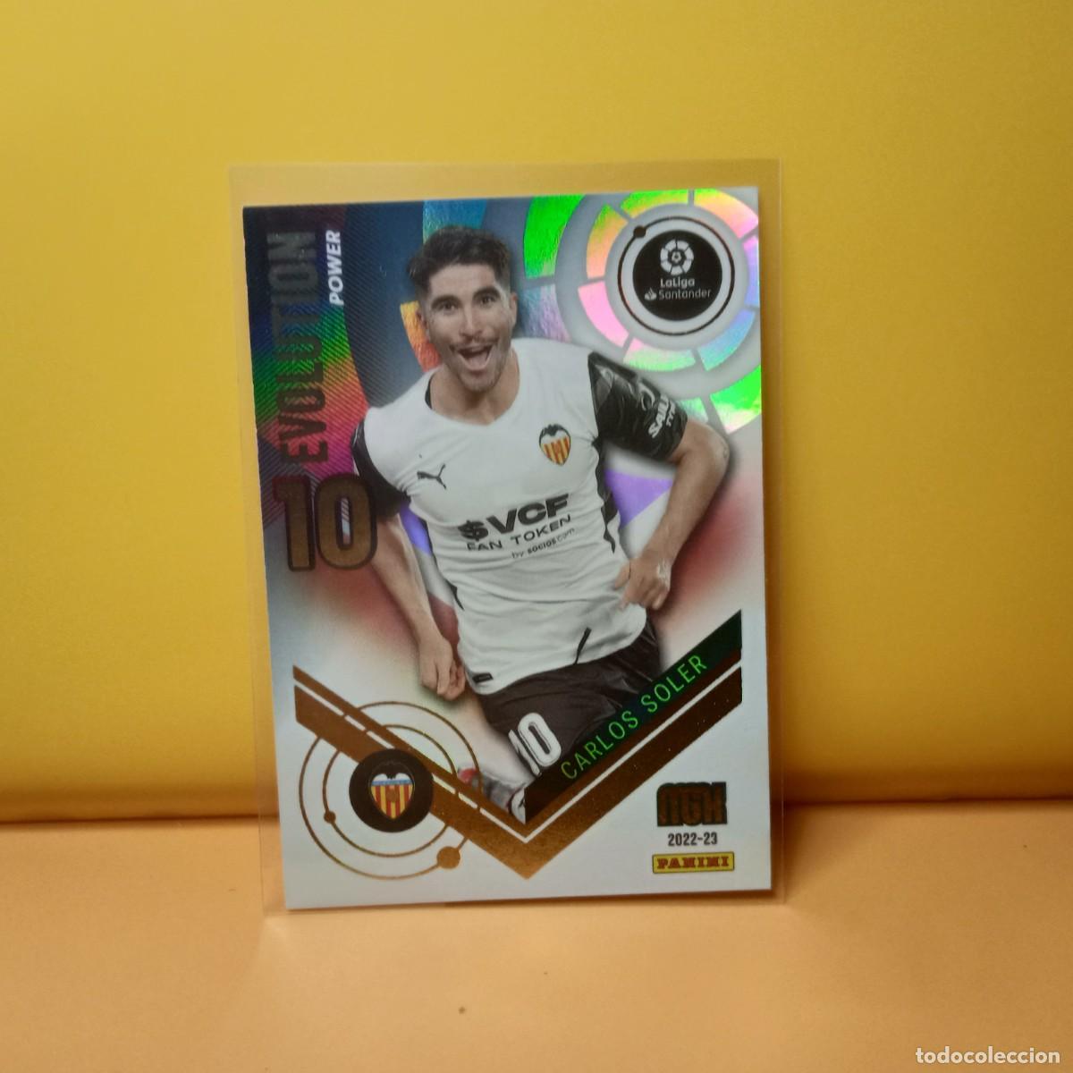 Cromos de f&uacute;tbol: MEGACRACKS 2022 2023 22/23 ( EVOLUTION POWER ) VALENCIA CF CARLOS SOLER P378 378