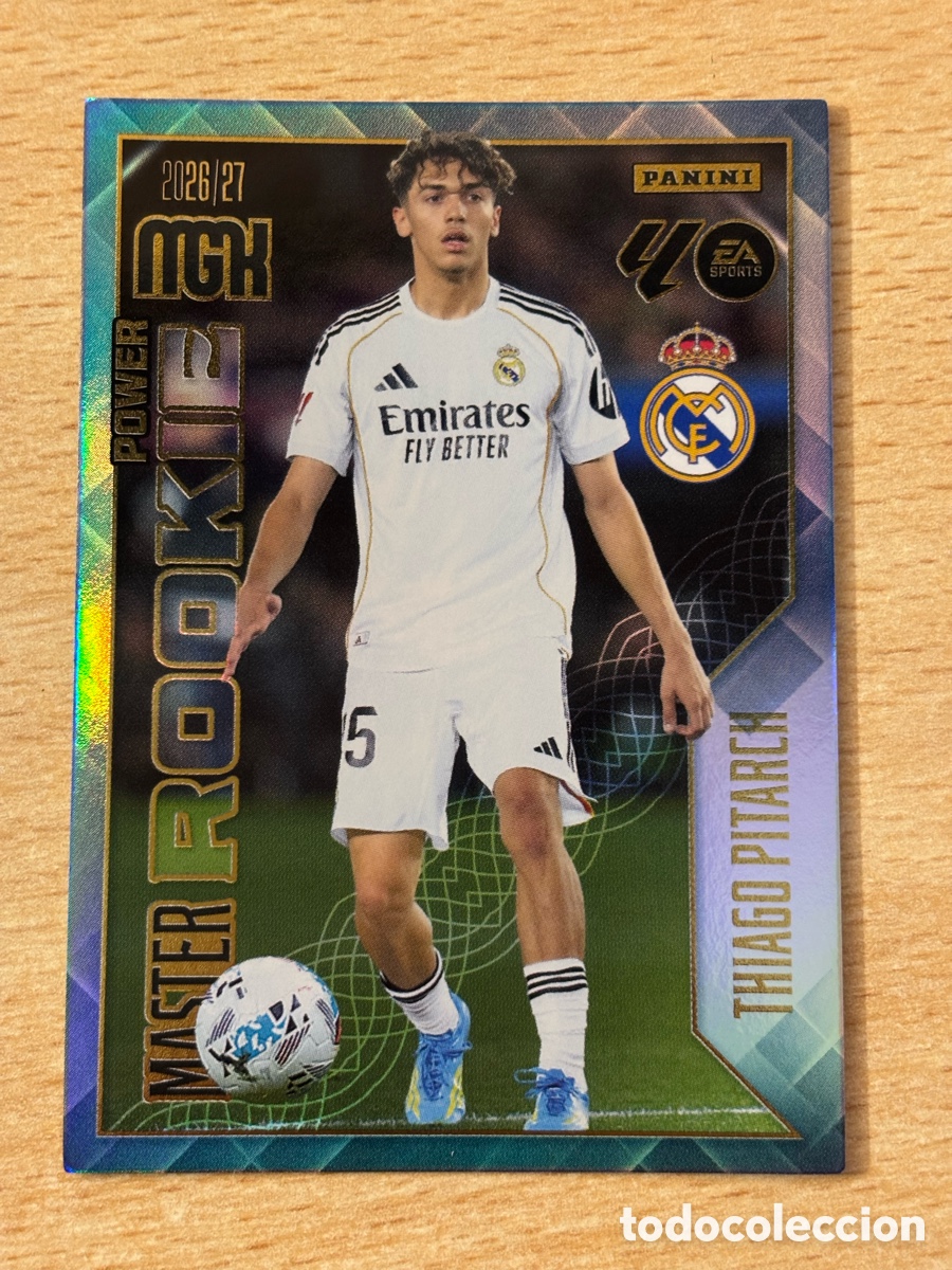 Cromos de f&uacute;tbol: # 419P Thiago Pitarch Real Madrid M&aacute;ster Rookie Power Megacracks 2026-27