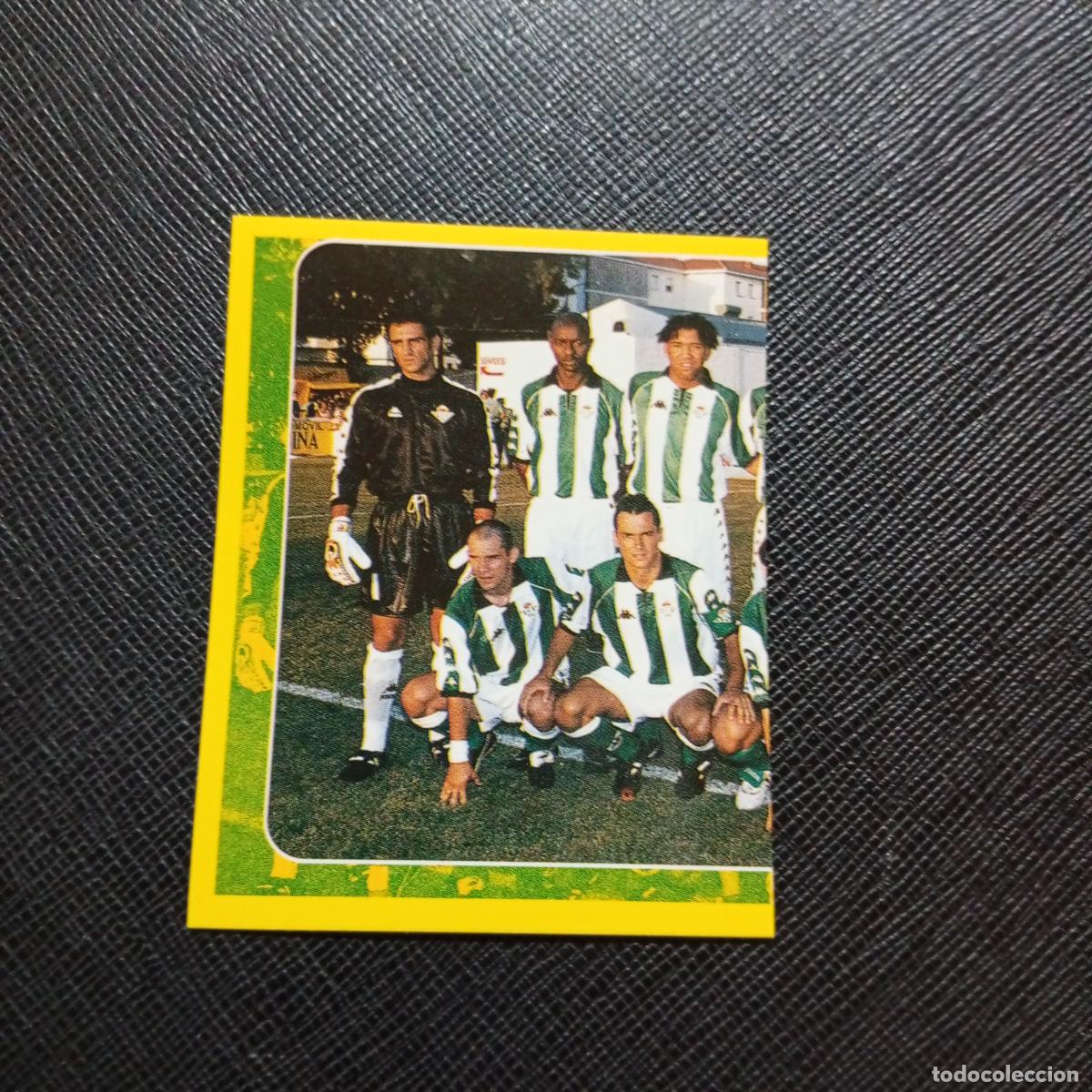 Cromos de f&uacute;tbol: 104 ALINEACION REAL BETIS PANINI SUPER CAMPEONATO 1998 1999 FUTBOL 98 99 - SIN PEGAR - A216 PG46