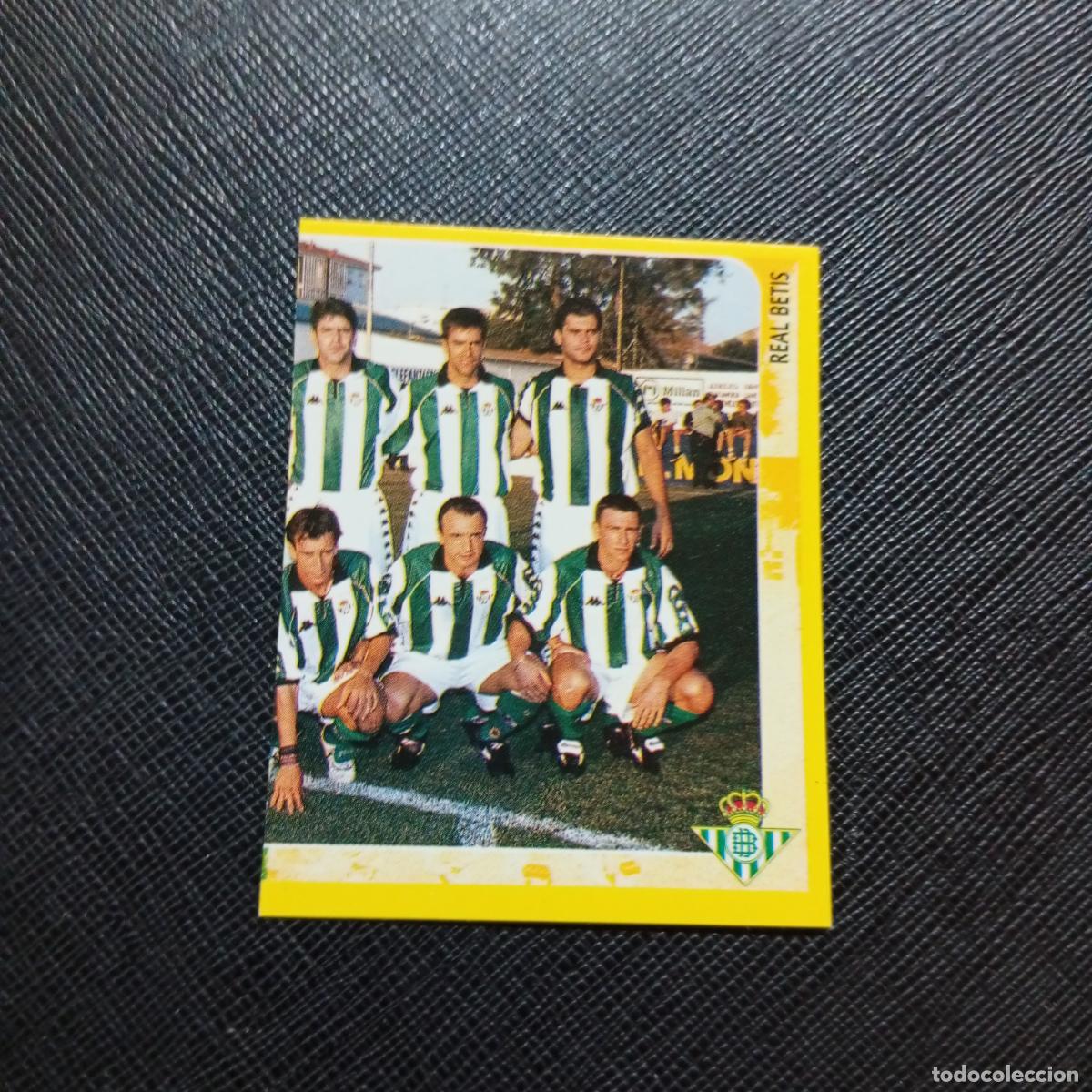 Cromos de f&uacute;tbol: 105 ALINEACION REAL BETIS PANINI SUPER CAMPEONATO 1998 1999 FUTBOL 98 99 - SIN PEGAR - A216 PG46