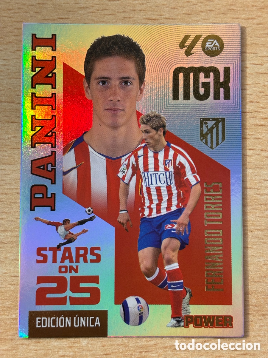 Cromos de f&uacute;tbol: # 432P Fernando Torres Atl&eacute;tico de Madrid Megacracks 2026/27 Stars of 25 Power Edici&oacute;n &Uacute;nica