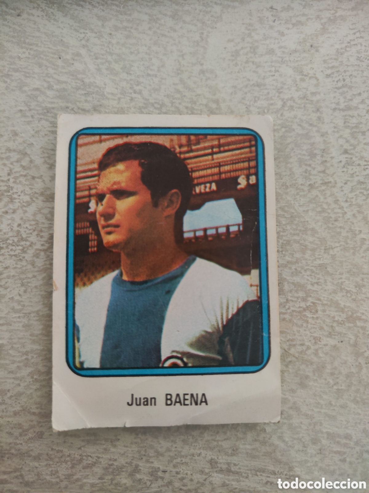 Cromos de Futebol: Vulcano 75 76 1975 1976 sin pegar n&uacute;mero 126 H&eacute;rcules Baena esquina doblada y peque&ntilde;a rotura