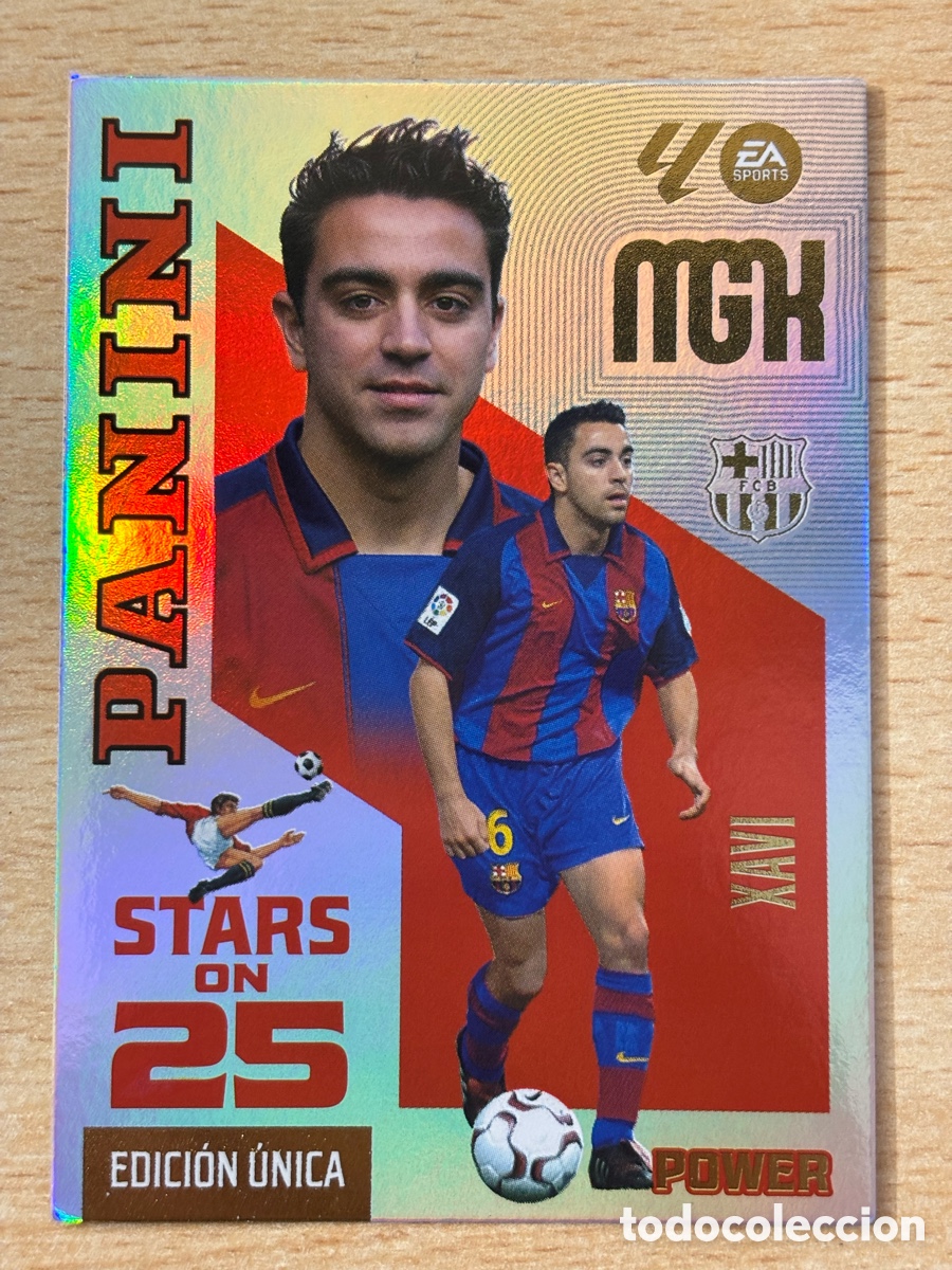 Cromos de f&uacute;tbol: # 427P Xavi FC Barcelona Megacracks 2026/27 Stars of 25 Power Edici&oacute;n &Uacute;nica