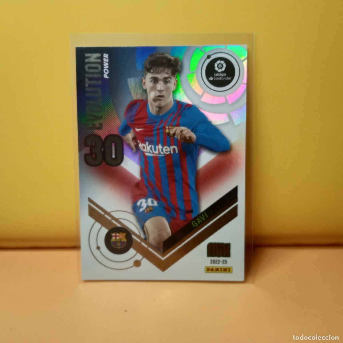Cromos de f&uacute;tbol: MEGACRACKS 2022 2023 22/23 ( EVOLUTION POWER ) F.C BARCELONA GAVI P386 386