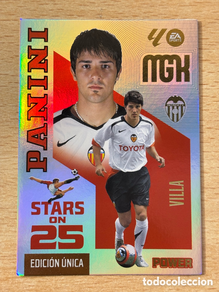 Cromos de f&uacute;tbol: # 435P Villa Valencia Megacracks 2026/27 Stars of 25 Power Edici&oacute;n &Uacute;nica