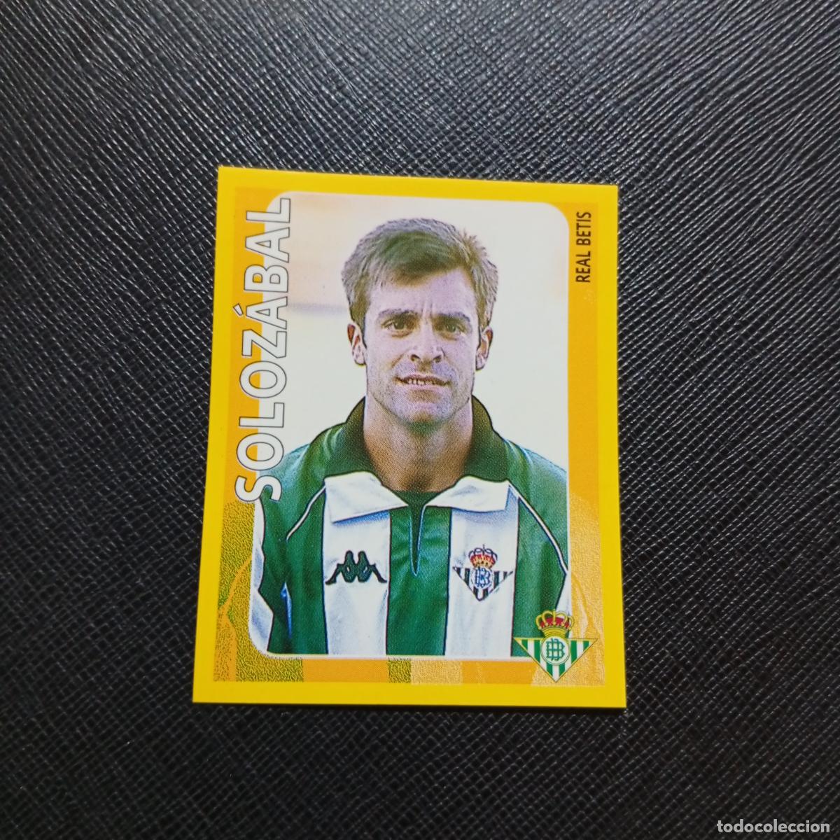 Cromos de f&uacute;tbol: 112 SOLOZABAL REAL BETIS PANINI SUPER CAMPEONATO 1998 1999 FUTBOL 98 99 - SIN PEGAR - A216 PG46