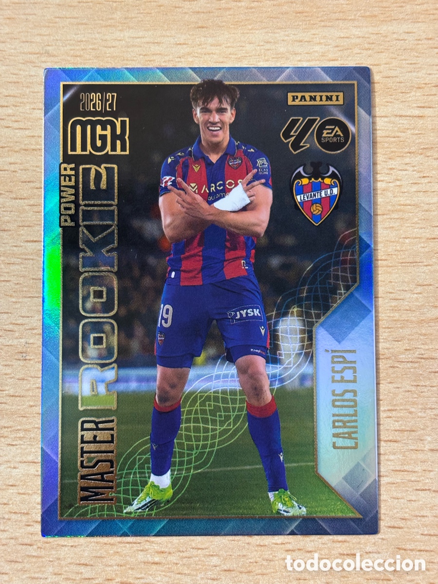 Figurine di Calcio: # 408P Carlos Esp&iacute; Levante M&aacute;ster Rookie Power Megacracks 2026-27 Real Madrid