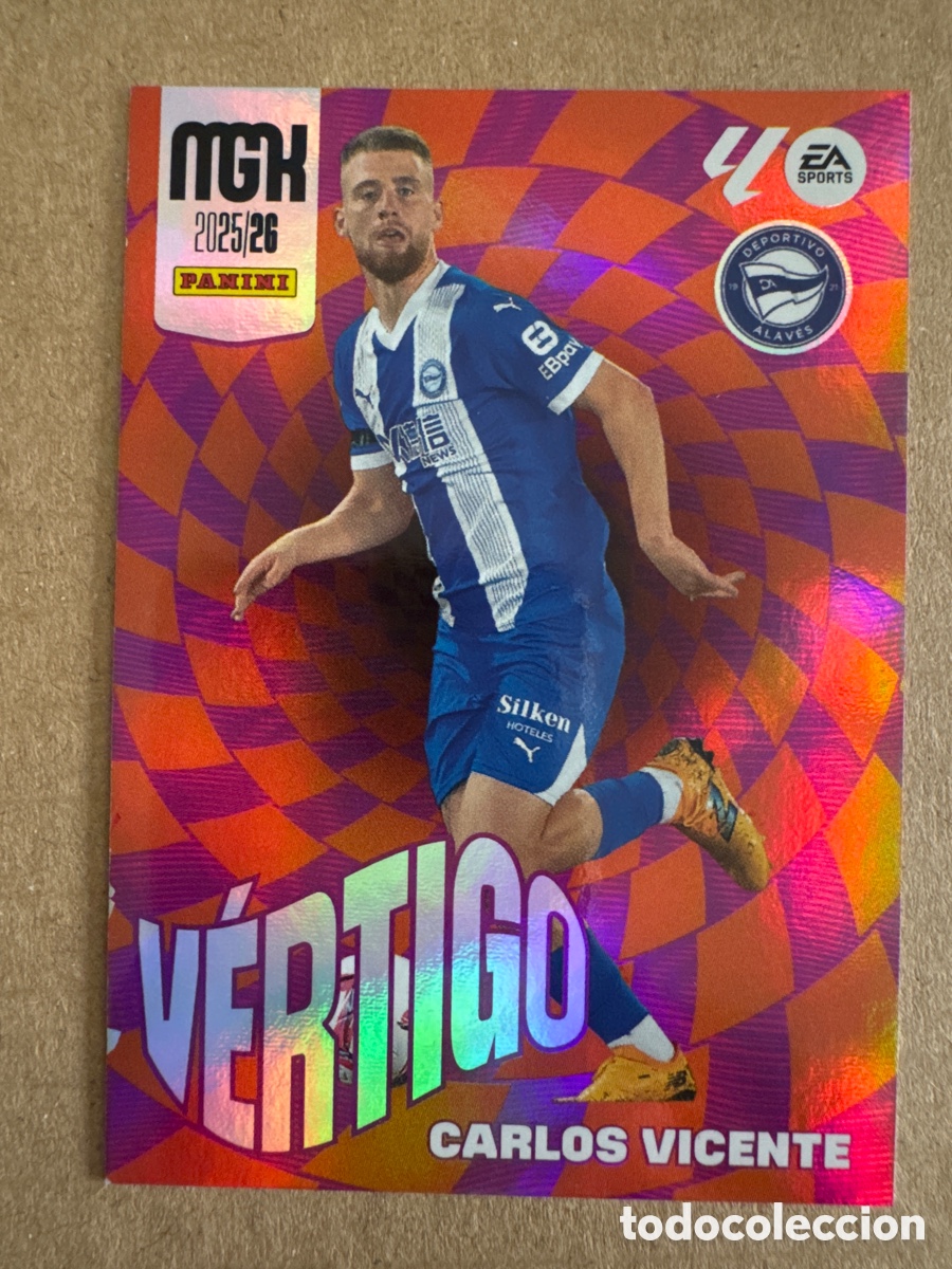 Cromos de f&uacute;tbol: #V 382 Carlos Vicente Alav&eacute;s V&eacute;rtigo Megacracks 25 26 2025 2026 MGK