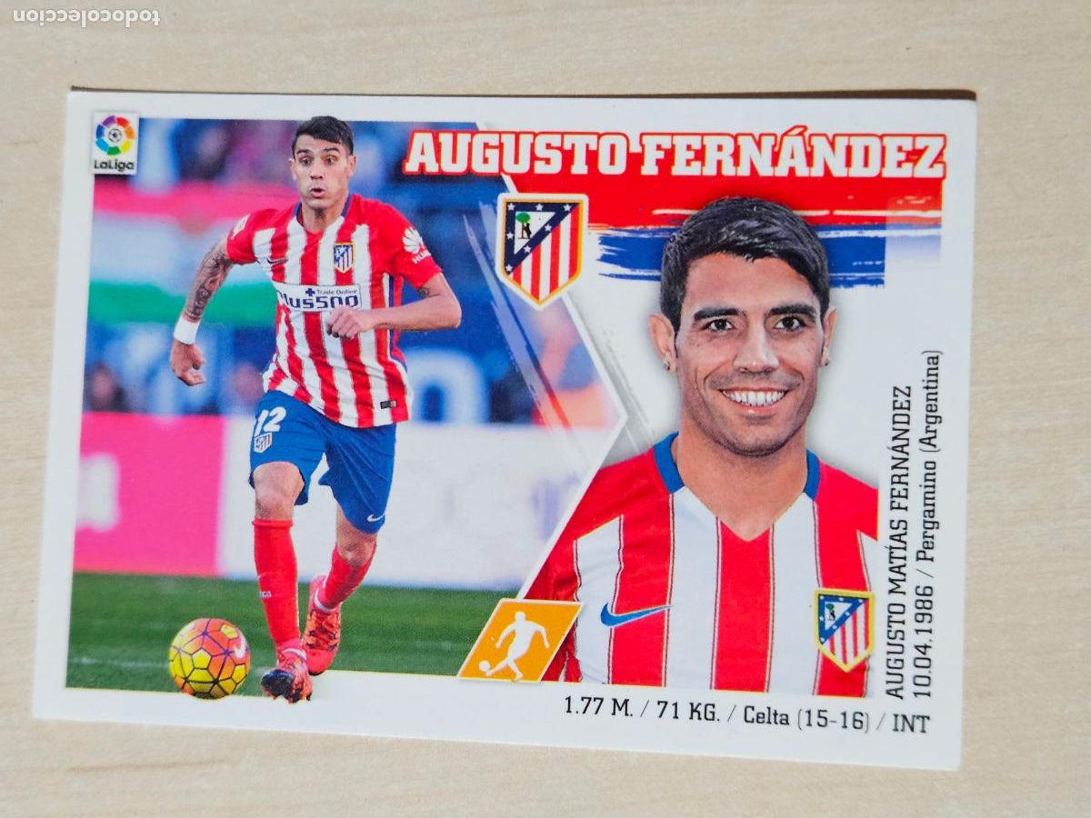 Cromos de f&uacute;tbol: EDICIONES ESTE 2015 16 FICHAJE INVIERNO N&ordm; 3 AUGUSTO FERNANDEZ - CROMO SIN PEGAR