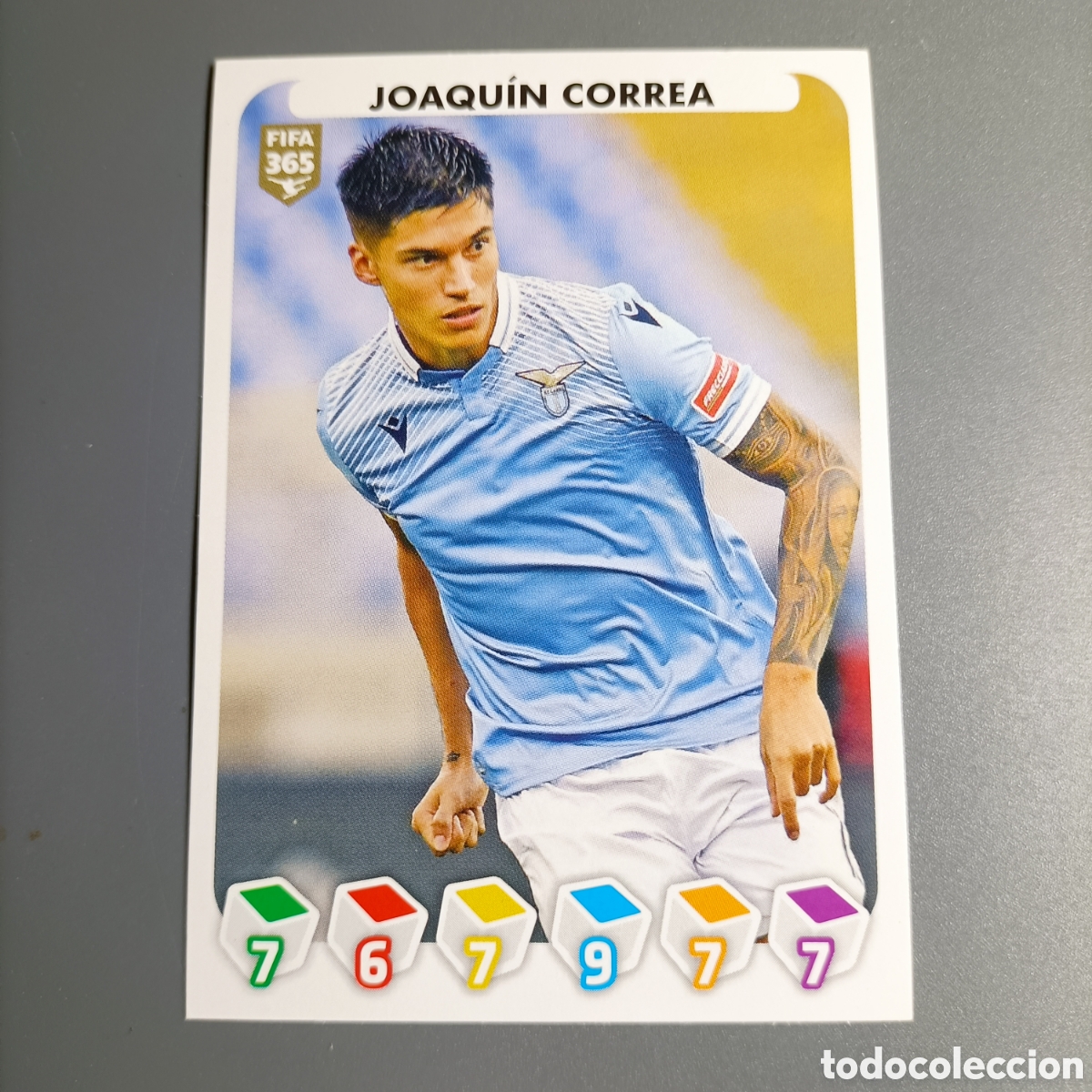 Cromos de f&uacute;tbol: STICKER PANINI ALBUM 2021. FIFA 365 (SS LAZIO) №277 JOAQU&Iacute;N CORREA