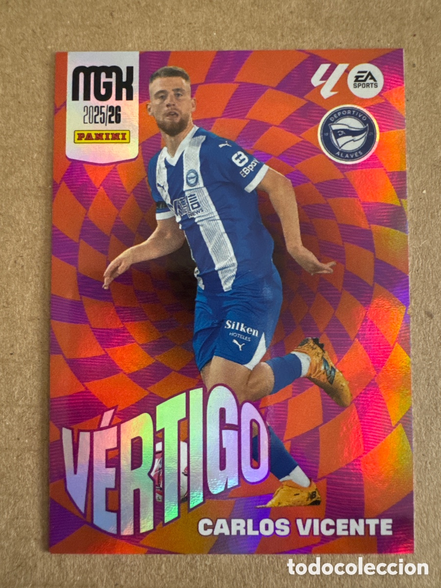 Cromos de f&uacute;tbol: #v 382 Carlos Vicente Alav&eacute;s V&eacute;rtigo Megacracks 25 26 2025 2026 MGK