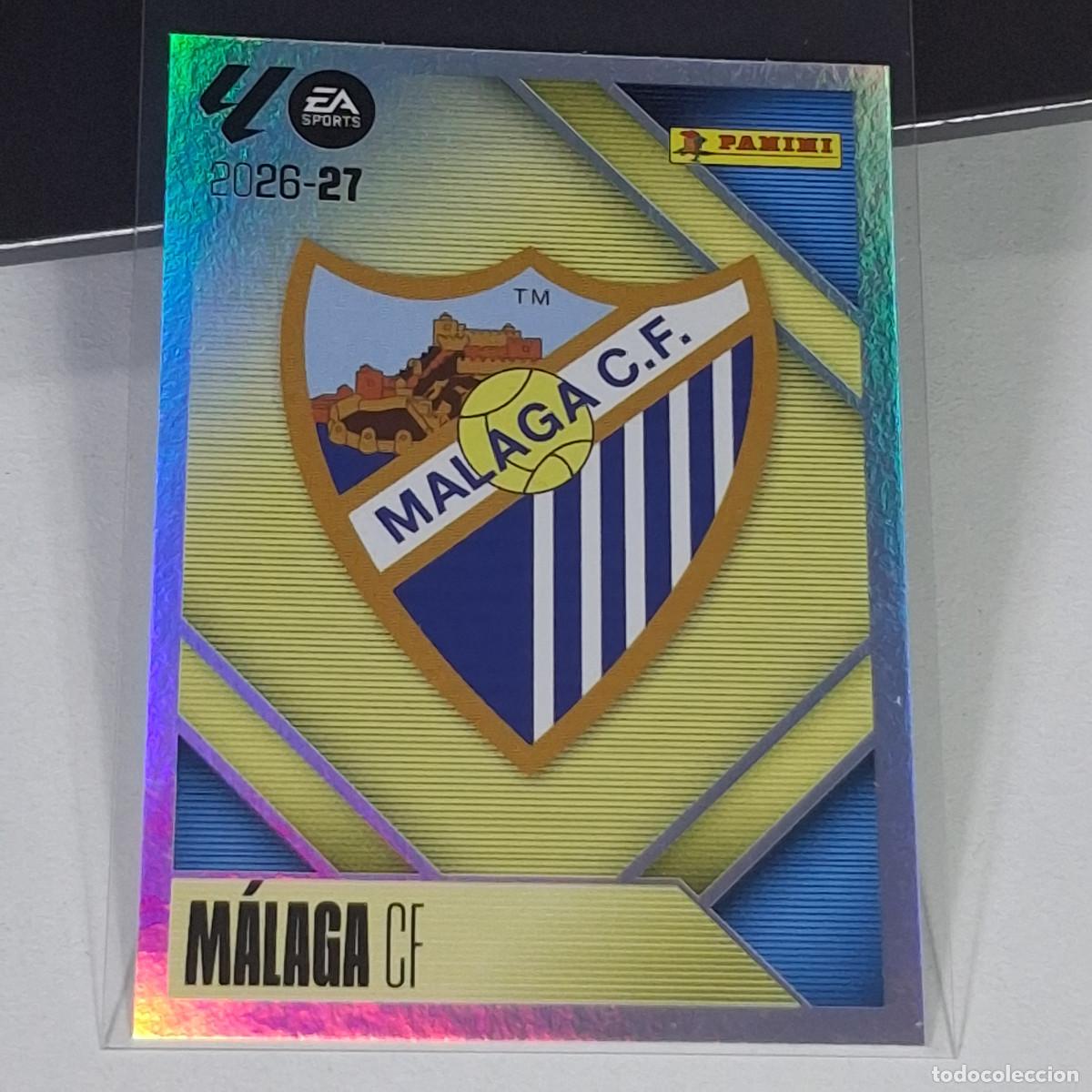 Figurine di Calcio: D10 1 ESCUDO LOGO BADGE MALAGA PANINI LIGA ESTE 26 27 2026 2027 STICKER
