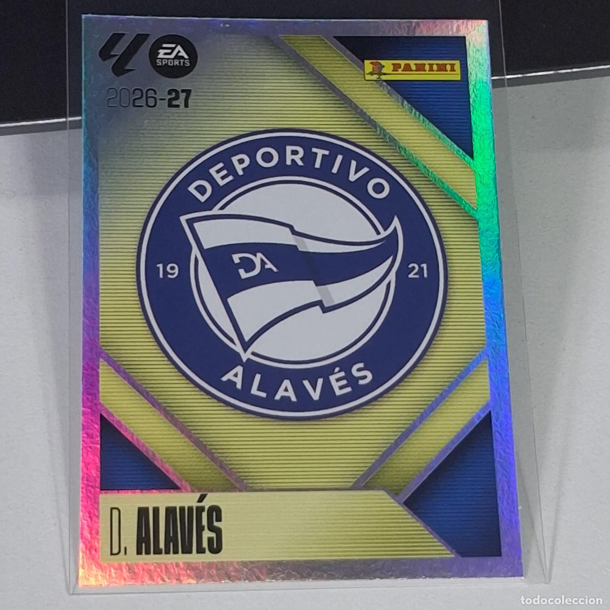 Fu&szlig;ball-Sticker: D10 1 ESCUDO LOGO BADGE DEPORTIVO ALAVES PANINI LIGA ESTE 26 27 2026 2027 STICKER