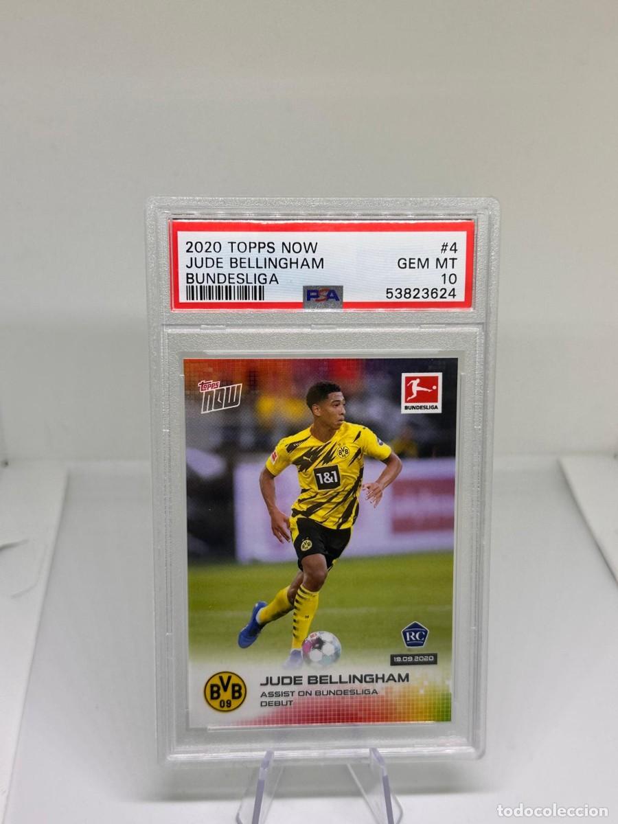 Cromos de f&uacute;tbol: Rookie Bellingham #4 Borussia Dortmund Topps Now Bundesliga 2020 21 PSA 10