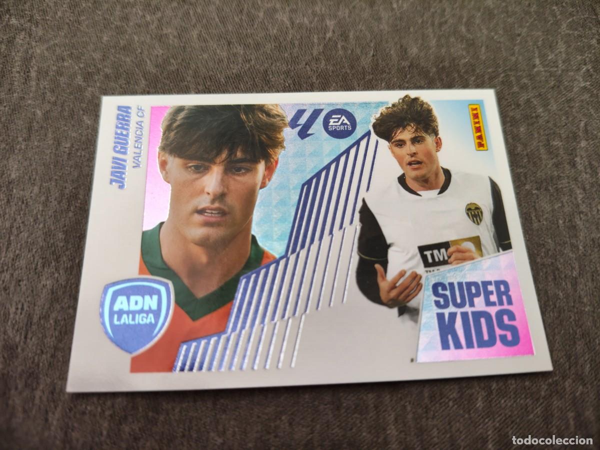 Cromos de f&uacute;tbol: Cromo 12 JAVI GUERRA VALENCIA CF SUPER KIDS. Colecci&oacute;n LALIGA F&uacute;tbol 2025-2026 PANINI Nuevo