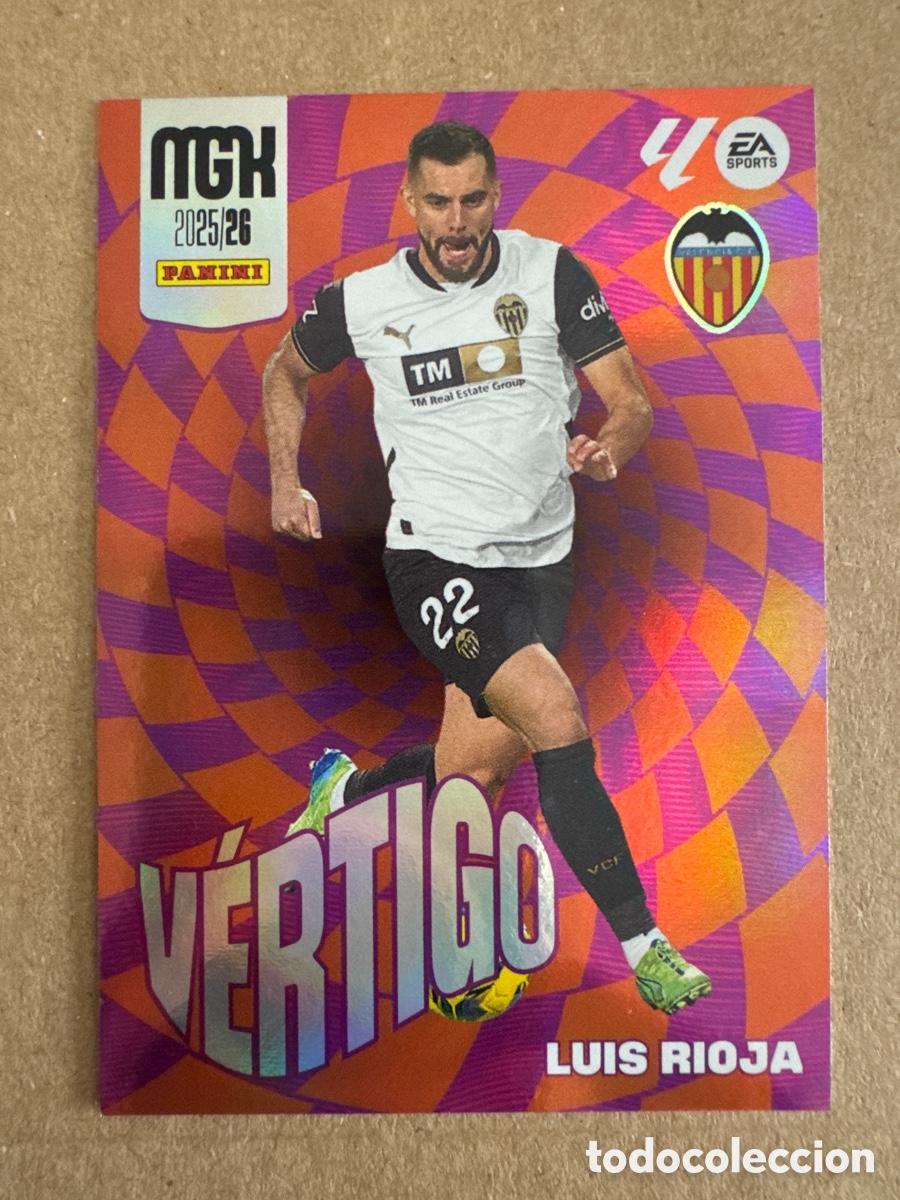 Cromos de Futebol: # 385 Luis Rioja Valencia V&eacute;rtigo Megacracks 25 26 2025 2026 MGK