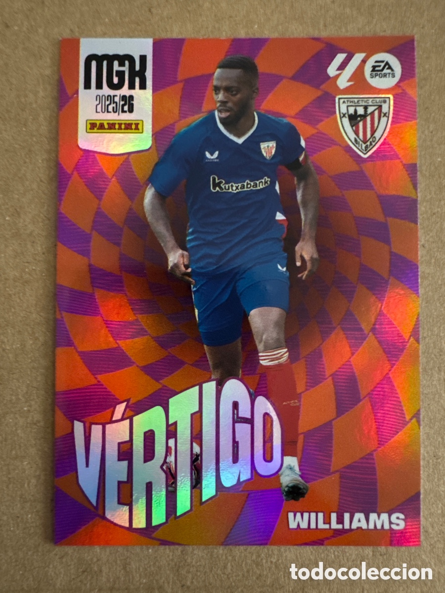 Cromos de Futebol: # 386 I&ntilde;aki Williams Athletic Club Bilbao V&eacute;rtigo Megacracks 25 26 2025 2026 MGK