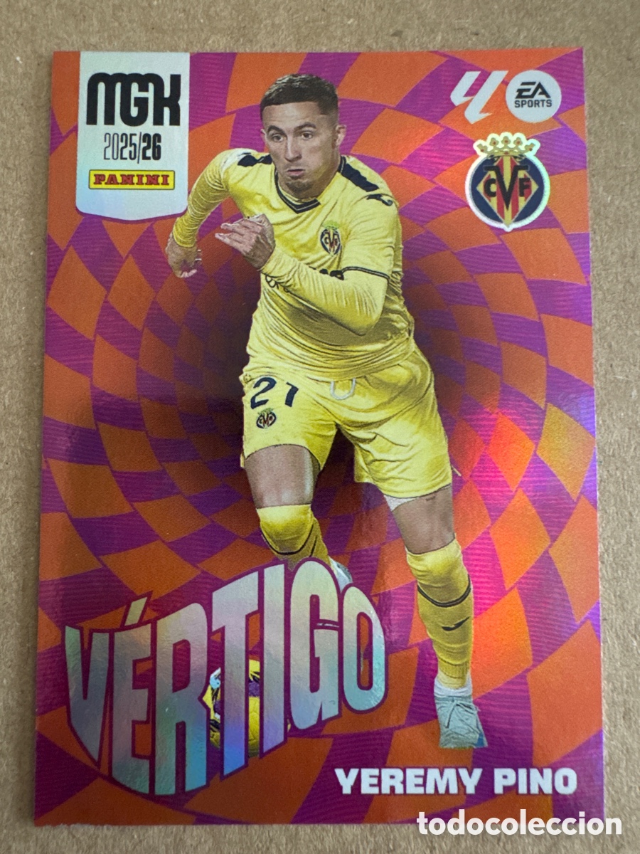 Cromos de f&uacute;tbol: # 387 Yeremi Pino Villarreal V&eacute;rtigo Megacracks 25 26 2025 2026 MGK