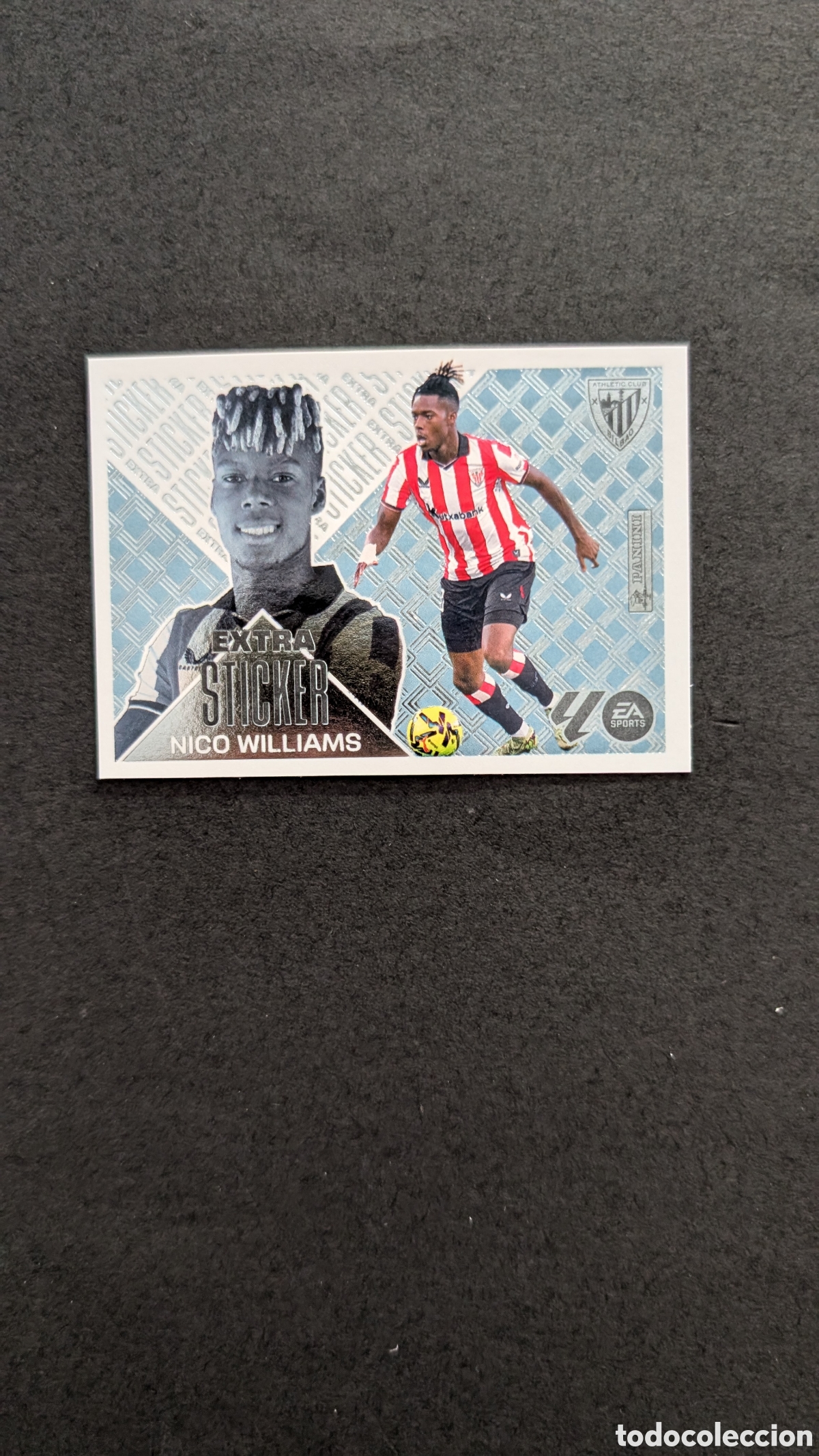 Fu&szlig;ball-Sticker: NICO WILLIAMS BILBAO PLATA SILVER EXTRA STICKER LIGA ESTE 2026/27 26 27 NUNCA PEGADO