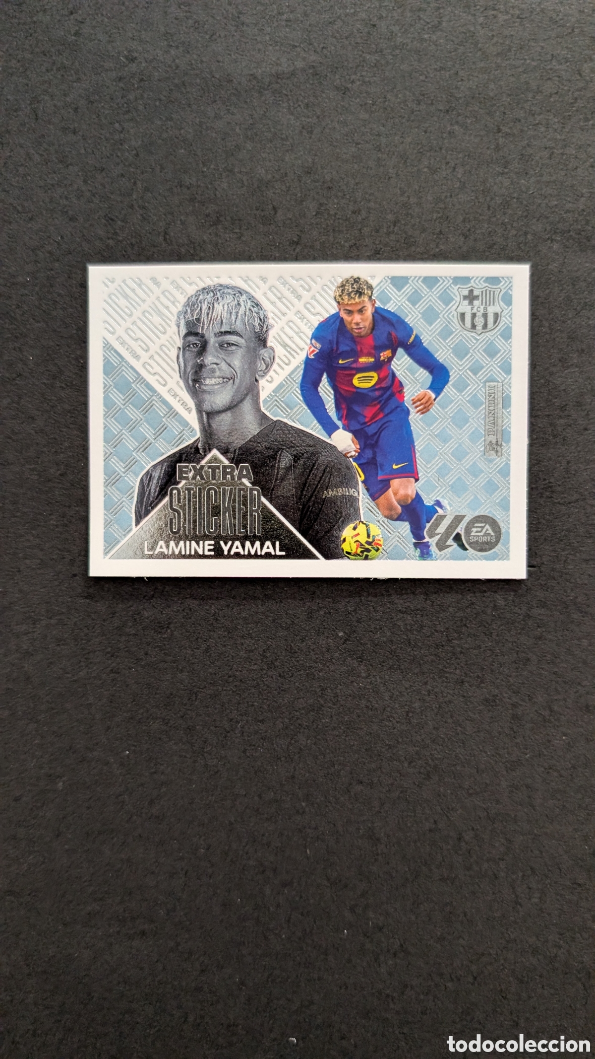 Cromos de f&uacute;tbol: LAMINE YAMAL BARCELONA PLATA SILVER EXTRA STICKER LIGA ESTE 2026/27 26 27 NUNCA PEGADO