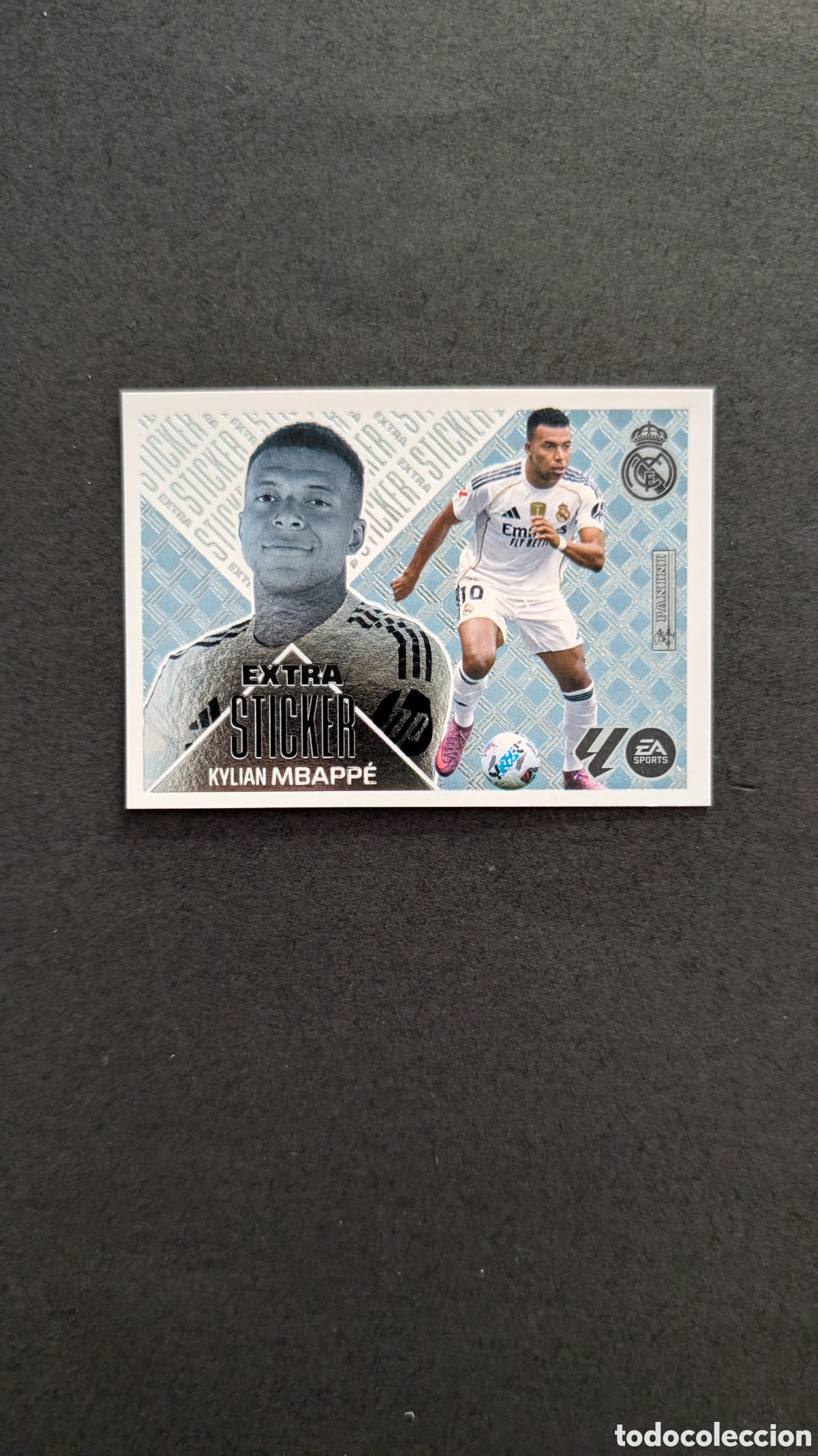 Cromos de f&uacute;tbol: MBAPPE REAL MADRID PLATA SILVER EXTRA STICKER LIGA ESTE 2026/27 26 27 NUNCA PEGADO
