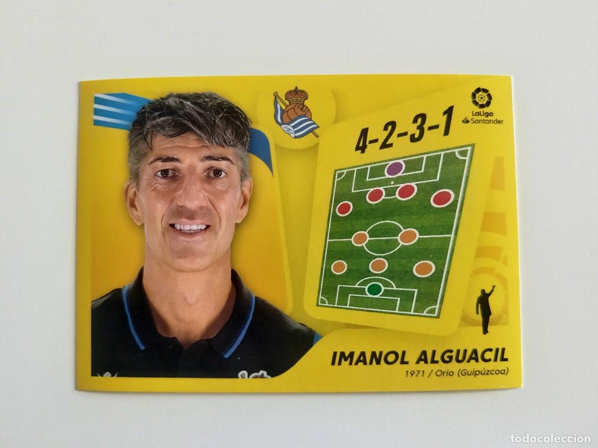 Cromos de f&uacute;tbol: Imanol Alguacil 2 SIN PEGAR NUNCA PEGADO Real Sociedad CF Liga Ediciones Este 21 22 / 2021 2022