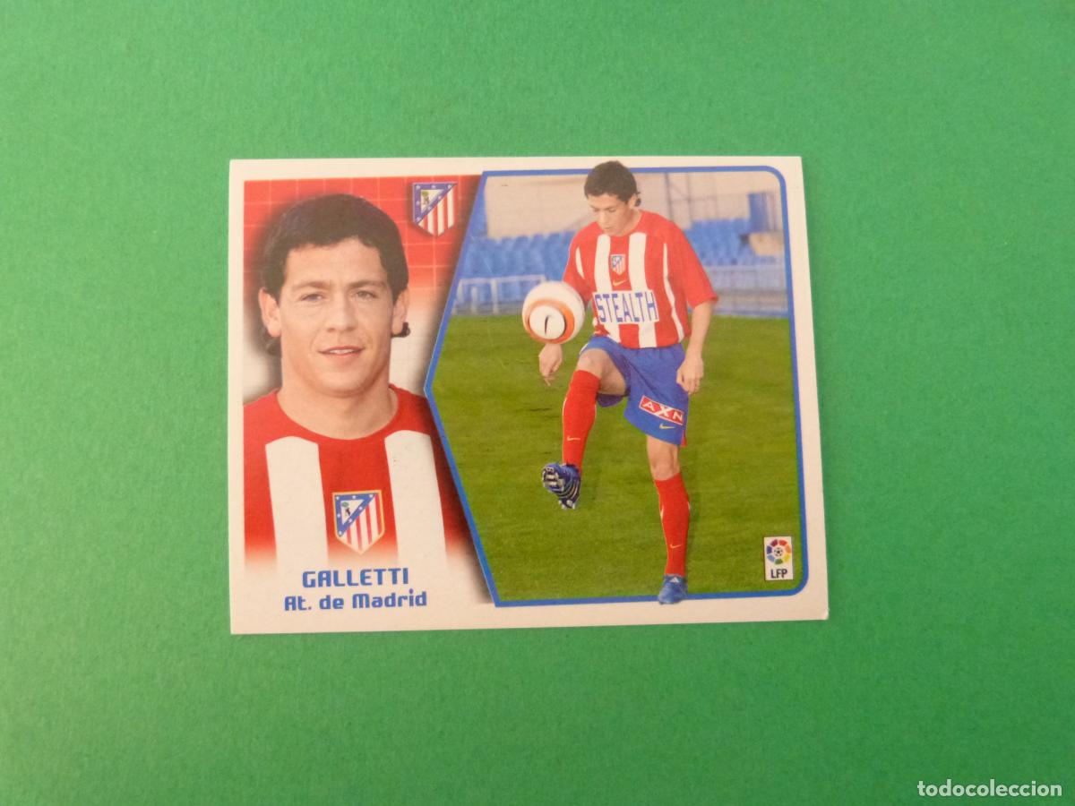 Cromos de f&uacute;tbol: CROMO FUTBOL GALLETTI ATLETICO DE MADRID COLOCA SIN PEGAR LIGA ESTE 2005-2006/05-06