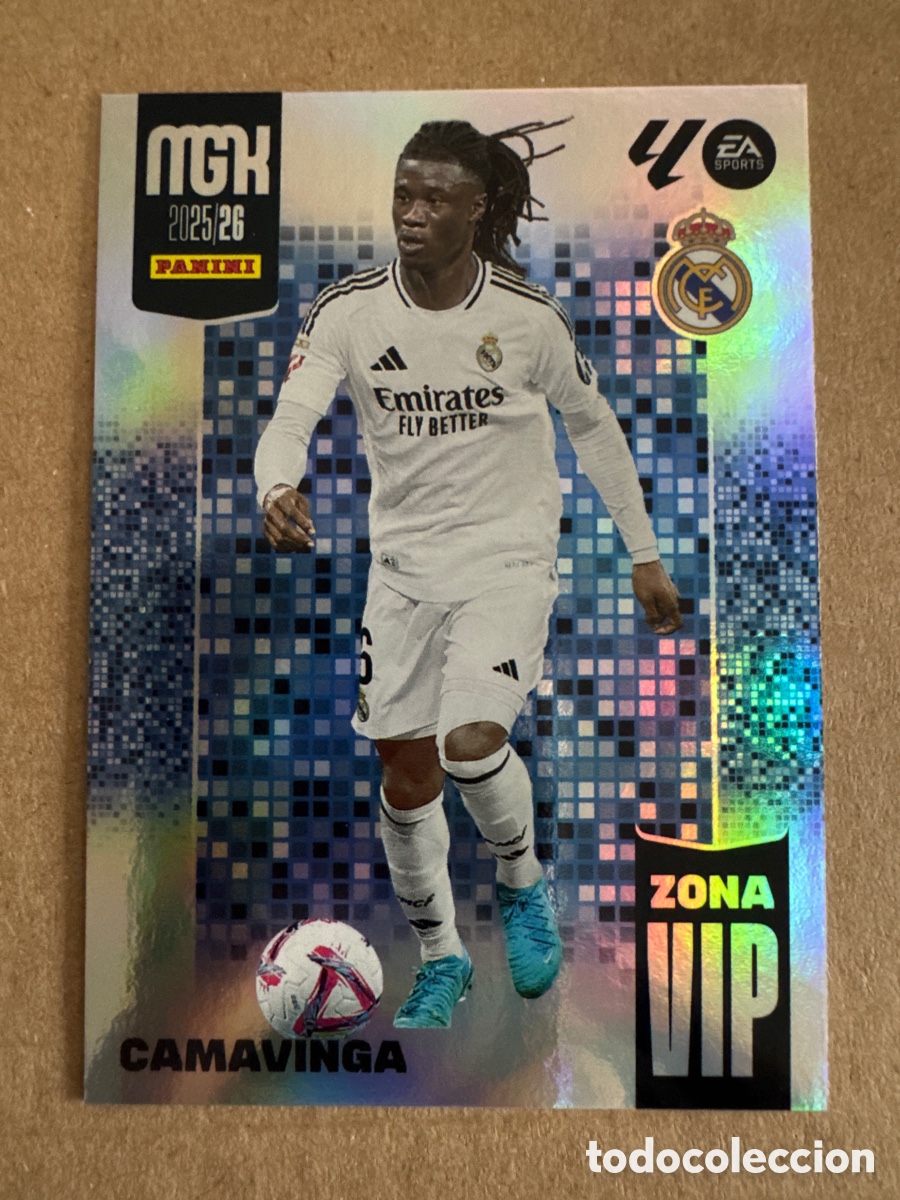 Cromos de f&uacute;tbol: # 391 Camavinga Real Madrid Zona Vip Megacracks 25 26 2025 2026 MGK