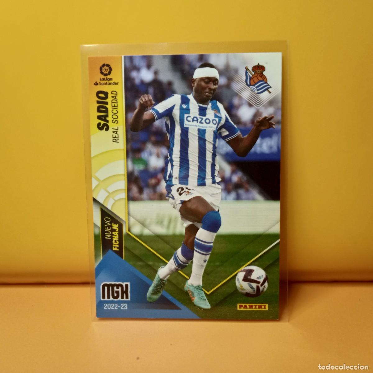 Cromos de f&uacute;tbol: MEGACRACKS 2022 2023 22/23 (NUEVO FICHAJE) RFEAL SOCIEDAD SADIQ 487 3&ordf; EDICI&Oacute;N