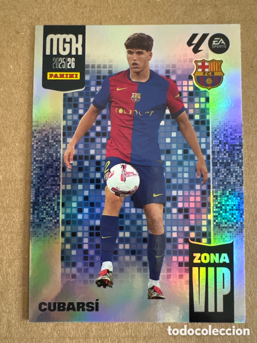 Cromos de f&uacute;tbol: # 392 Pau Cubars&iacute; FC Barcelona Zona Vip Megacracks 25 26 2025 2026 MGK