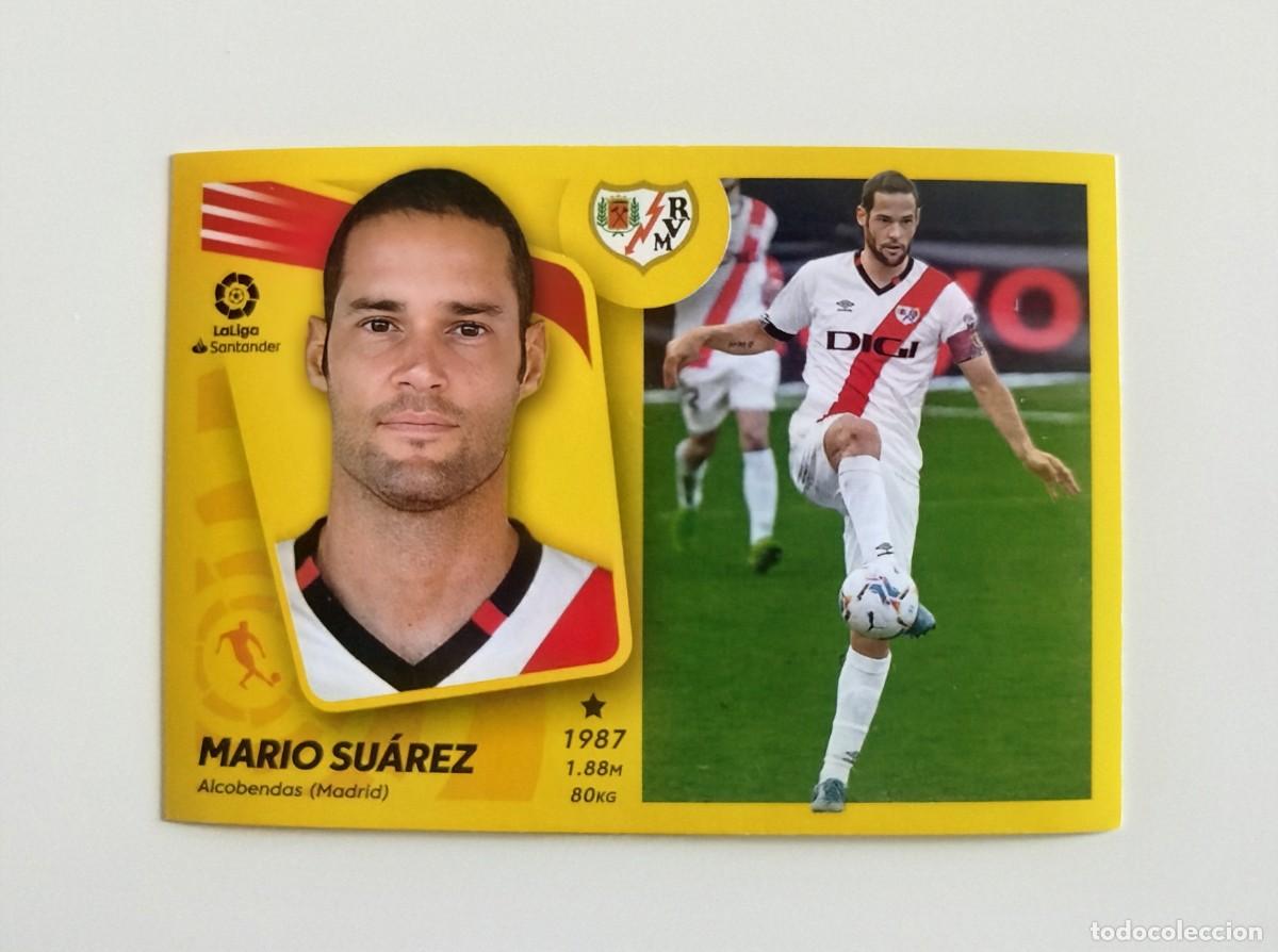 Cromos de f&uacute;tbol: Mario Su&aacute;rez 13A SIN PEGAR NUNCA PEGADO Rayo Vallecano Liga Ediciones Este 21 22 / 2021 2022