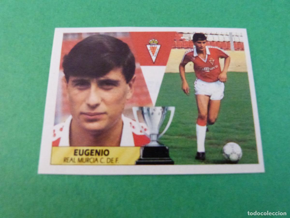 Fu&szlig;ball-Sticker: CROMO FUTBOL EUGENIO REAL MURCIA C.F. RECORTADO LIGA ESTE 1987-1988/87-88
