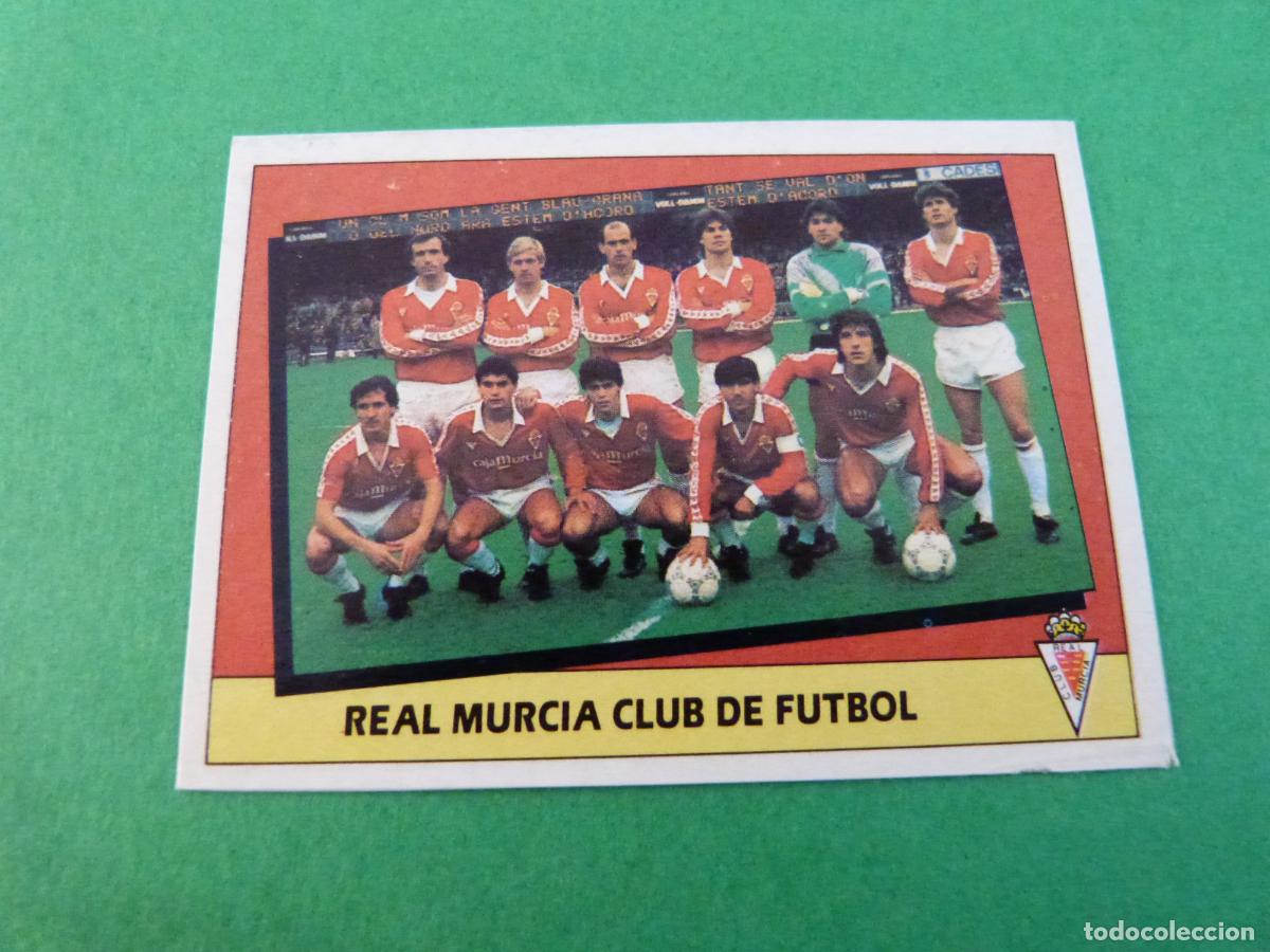 Fu&szlig;ball-Sticker: CROMO FUTBOL ALINEACION REAL MURCIA C.F. RECORTADO LIGA ESTE 1987-1988/87-88