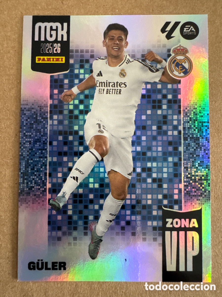 Fu&szlig;ball-Sticker: # 394 Arda Guler Real Madrid Zona Vip Megacracks 25 26 2025 2026 MGK