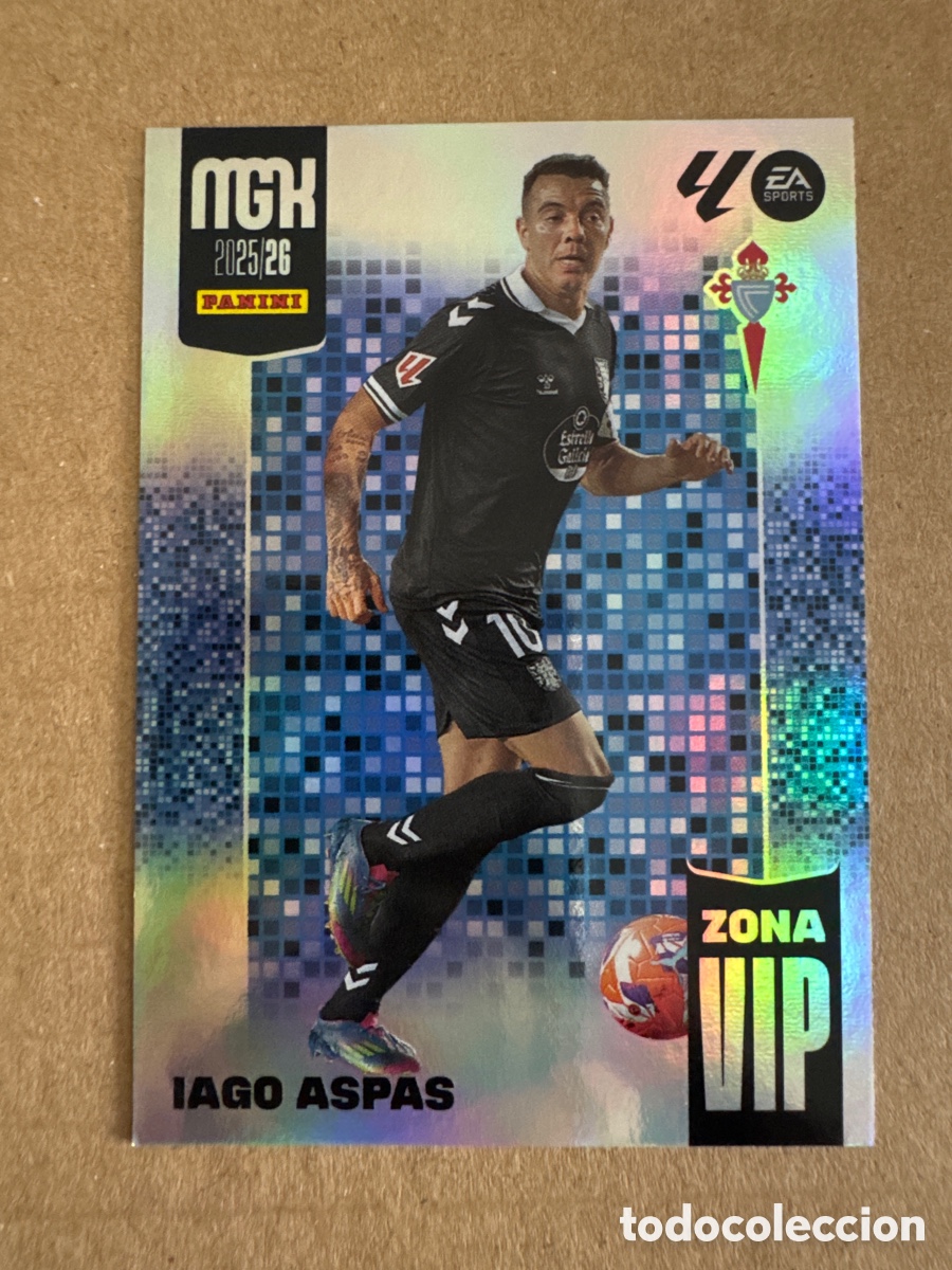 Cromos de f&uacute;tbol: # 395 Iago Aspas Celta de Vigo Zona Vip Megacracks 25 26 2025 2026 MGK
