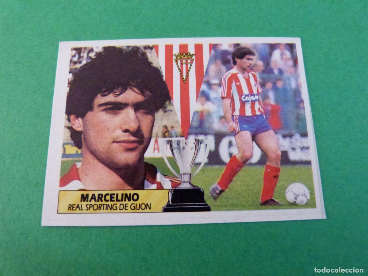 Cromos de f&uacute;tbol: CROMO FUTBOL MARCELINO SPORTING DE GIJON RECORTADO LIGA ESTE 1987-1988/87-88