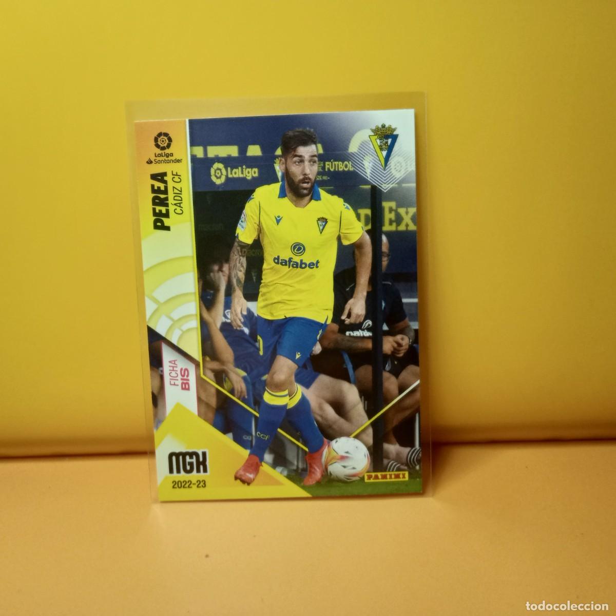Cromos de f&uacute;tbol: MEGACRACKS 2022 2023 22/23 CADIZ CF PEREA 114 BIS 2&ordf; EDICI&Oacute;N