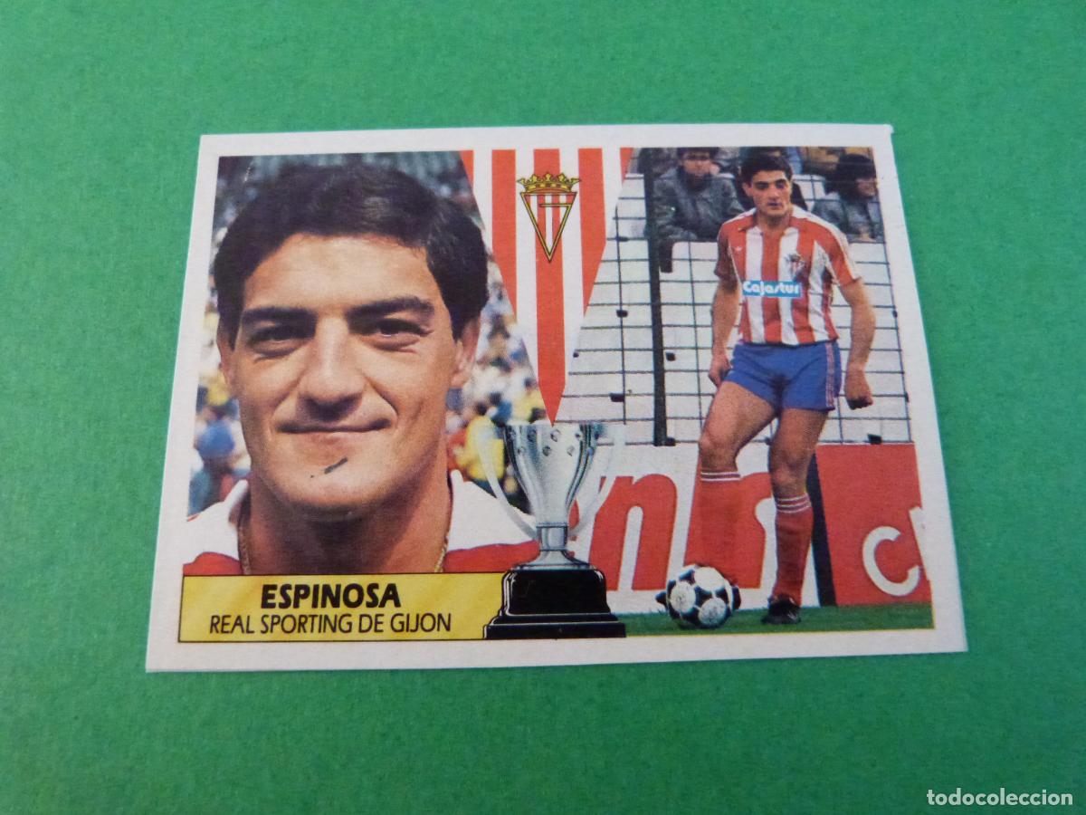 Cromos de f&uacute;tbol: CROMO FUTBOL ESPINOSA SPORTING DE GIJON RECORTADO LIGA ESTE 1987-1988/87-88
