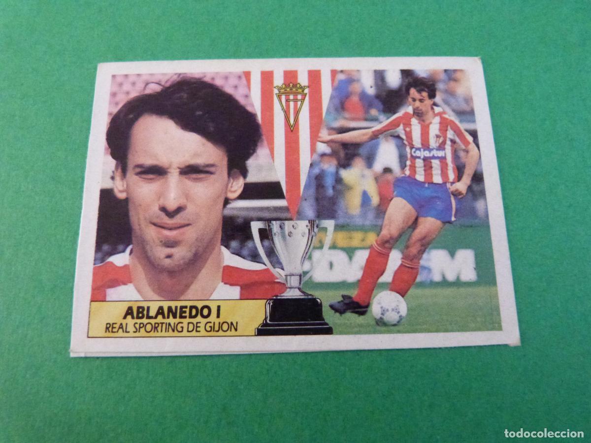 Cromos de f&uacute;tbol: CROMO FUTBOL ABLANEDO I SPORTING DE GIJON RECORTADO LIGA ESTE 1987-1988/87-88