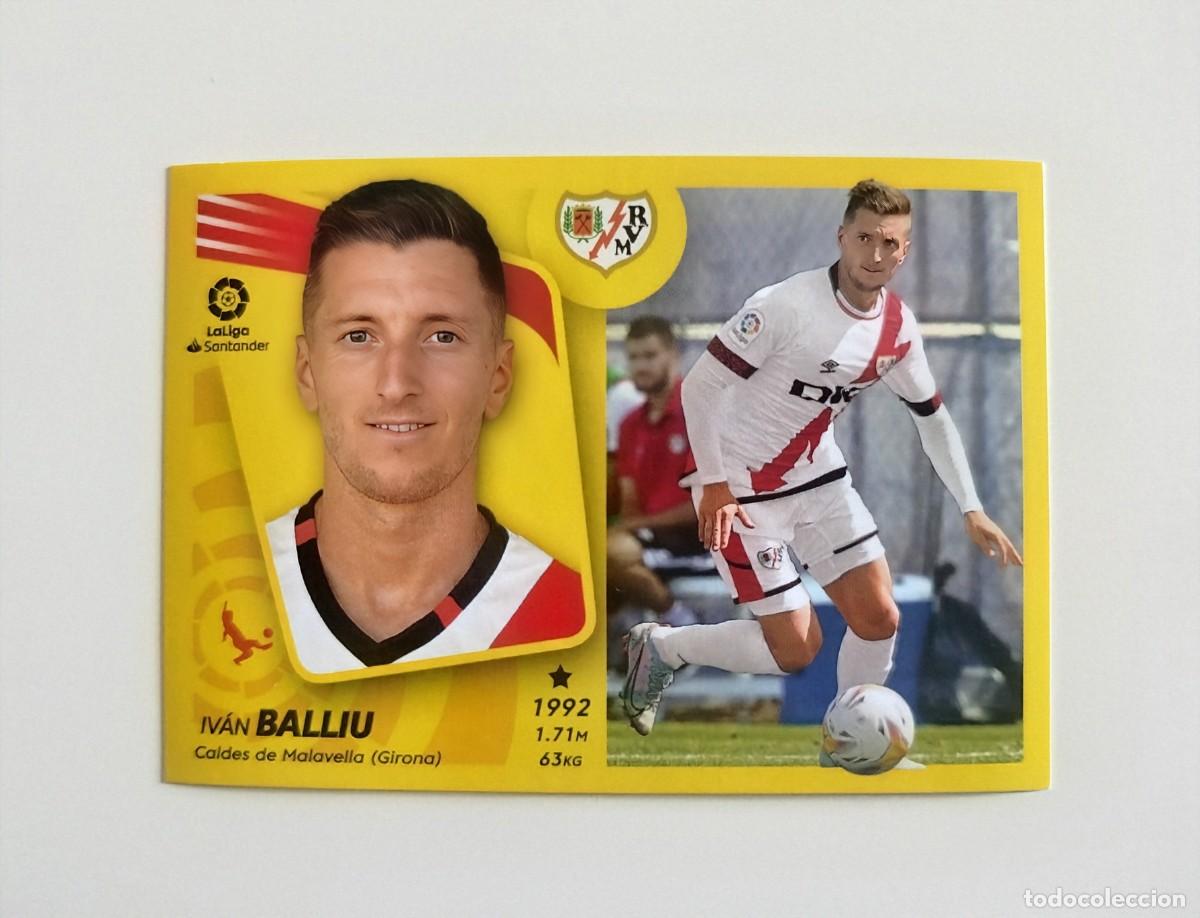 Cromos de f&uacute;tbol: Balliu 7 BIS COLOCA SIN PEGAR NUNCA PEGADO Rayo Vallecano Liga Ediciones Este 21 22 / 2021 2022