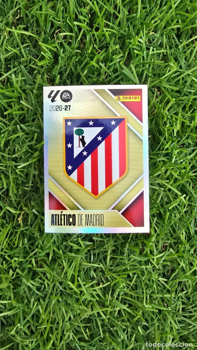 Cromos de f&uacute;tbol: ESCUDO 1 ATLETICO DE MADRID LIGA ESTE 2026 2027 26 27 PANINI LALIGA EA SPORTS