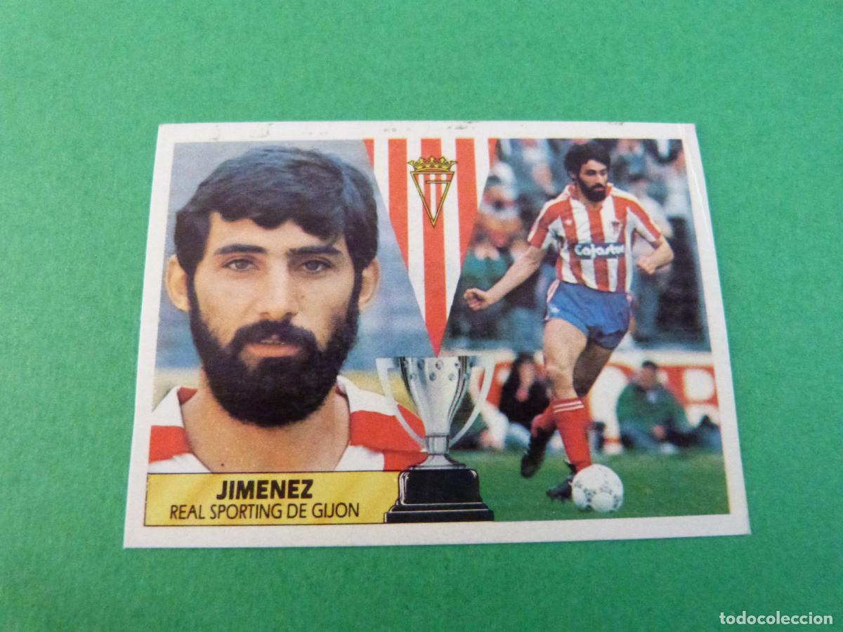 Cromos de f&uacute;tbol: CROMO FUTBOL JIMENEZ SPORTING DE GIJON RECORTADO LIGA ESTE 1987-1988/87-88