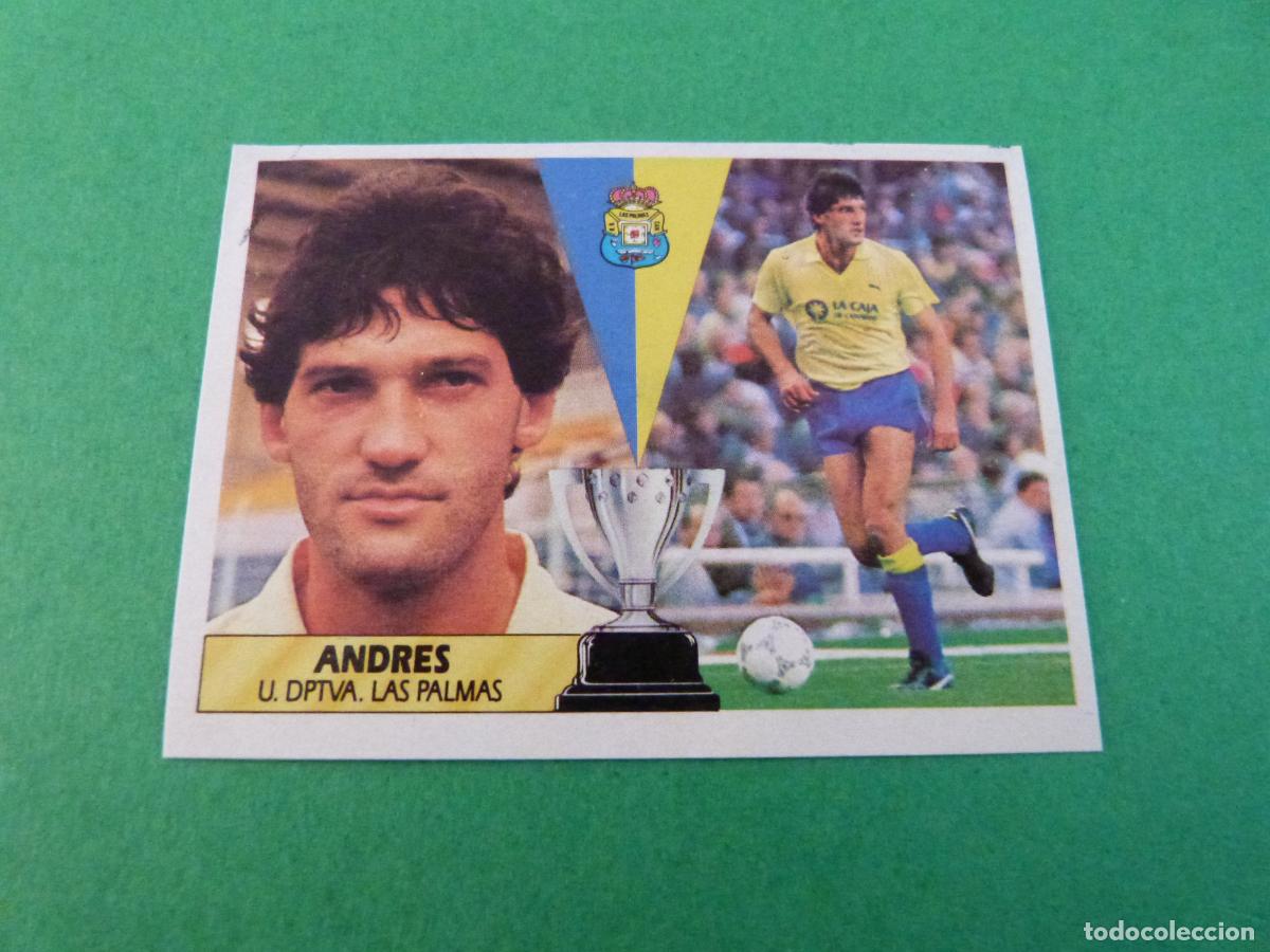 Cromos de f&uacute;tbol: CROMO FUTBOL ANDRES U.D. LAS PALMAS RECORTADO LIGA ESTE 1987-1988/87-88
