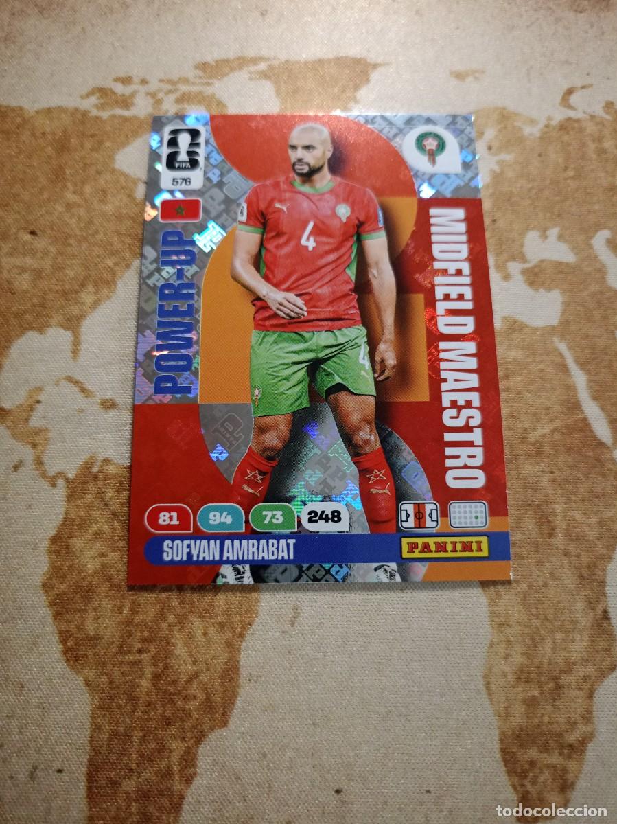 Cromos de f&uacute;tbol: Midfield Maestro 576 SOFYAN AMRABAT Adrenalyn WORLD cup 2026