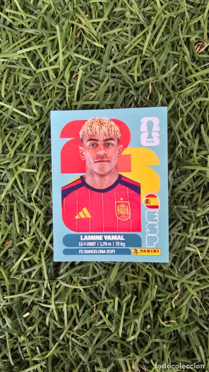 Cromos de f&uacute;tbol: Lamine Yamal 15 Espa&ntilde;a Mundial 2026 cromo sticker Panini