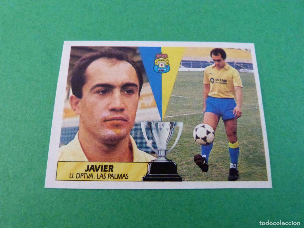 Cromos de f&uacute;tbol: CROMO FUTBOL JAVIER U.D. LAS PALMAS RECORTADO LIGA ESTE 1987-1988/87-88