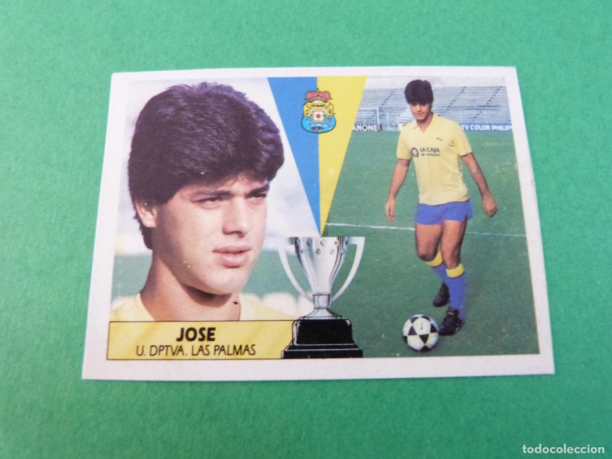 Cromos de f&uacute;tbol: CROMO FUTBOL JOSE U.D. LAS PALMAS RECORTADO LIGA ESTE 1987-1988/87-88